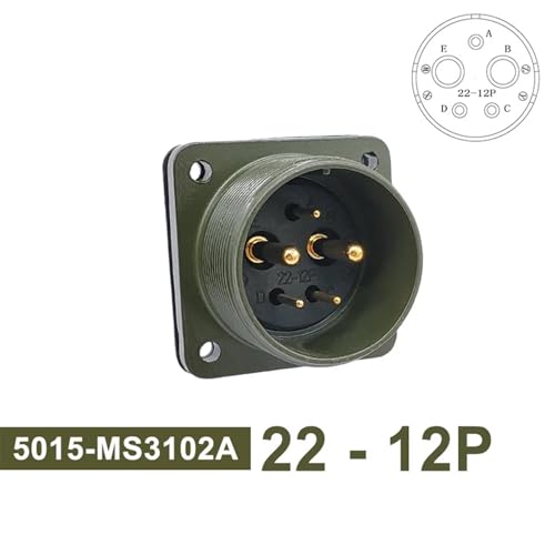 Conector militar MS3108A angular de 90 grados para instalaciones en espacios reducidos 2