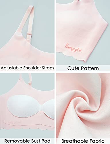 Aivtalk Sutiã esportivo para meninas, sem costura, para adolescentes, macio, levemente acolchoado, c