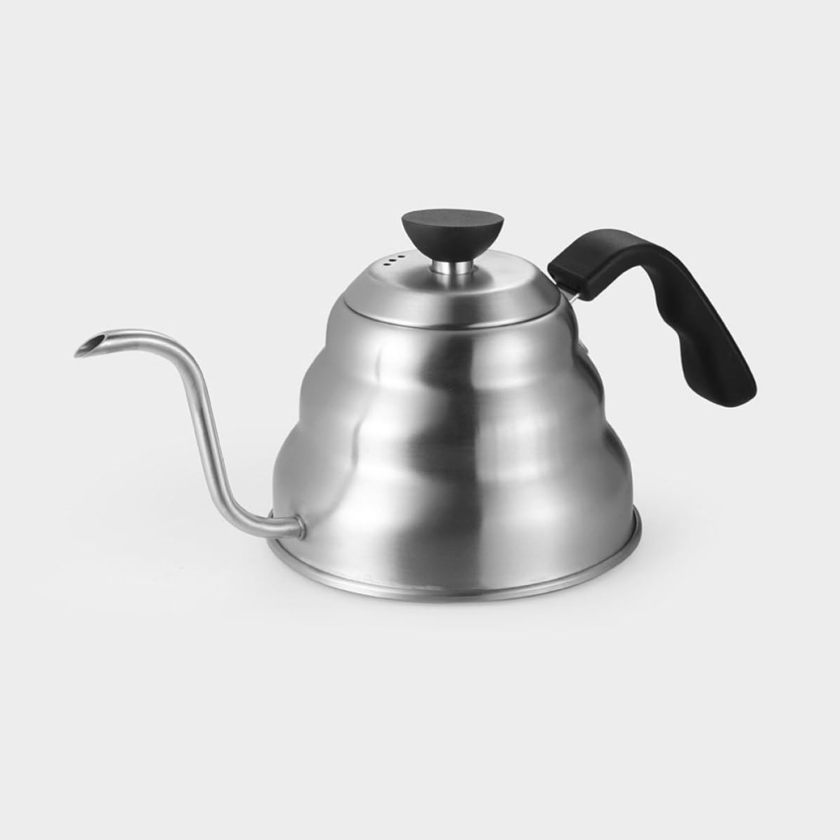 Bollitore per Caffè a Collo di Cigno 1000ml in Acciaio Inox | Compatibile con Piani Cottura a Induzione a Gas, Beccuccio lungo Gocciolamento, Raccolta Rapida Dell'acqua
