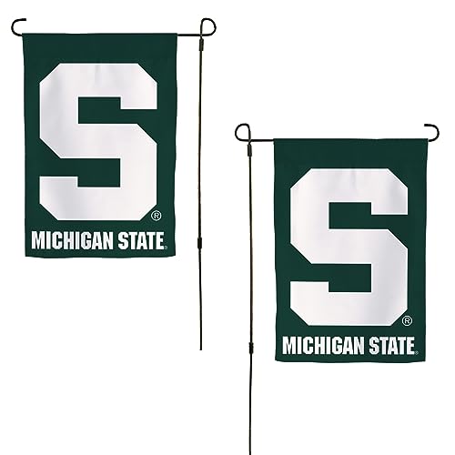 Desert Cactus Michigan State University MSU Garden Flag – 19 x 12 inch Michigan State Spartans Banner, For Outdoor Display and Events (Design L)