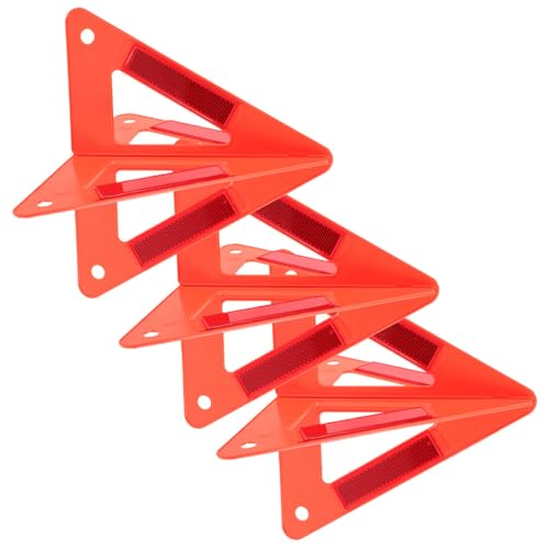 Triangle de signalisation rouge Healeved pour voiture en lot de 3