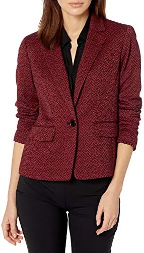 red ponte blazer