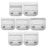 Dog Grooming Replacement Blades Compatible with Andis, Oster, and Wahl Clippers (7pack)