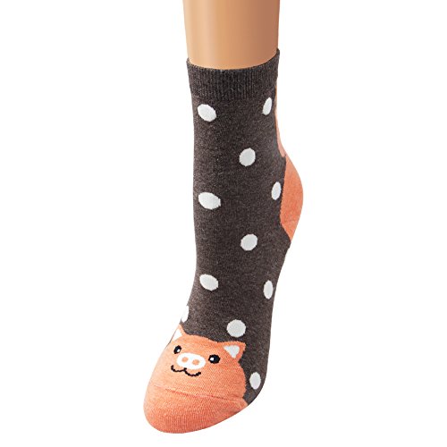 Image of Cute Animal Design Women's Socks Casual Cotton Crew Novelty Socks