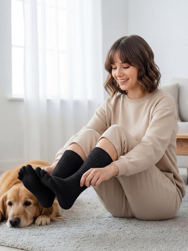 Image of Bencailor 4 /12Pairs Women Toe Sock Five Toe Sock