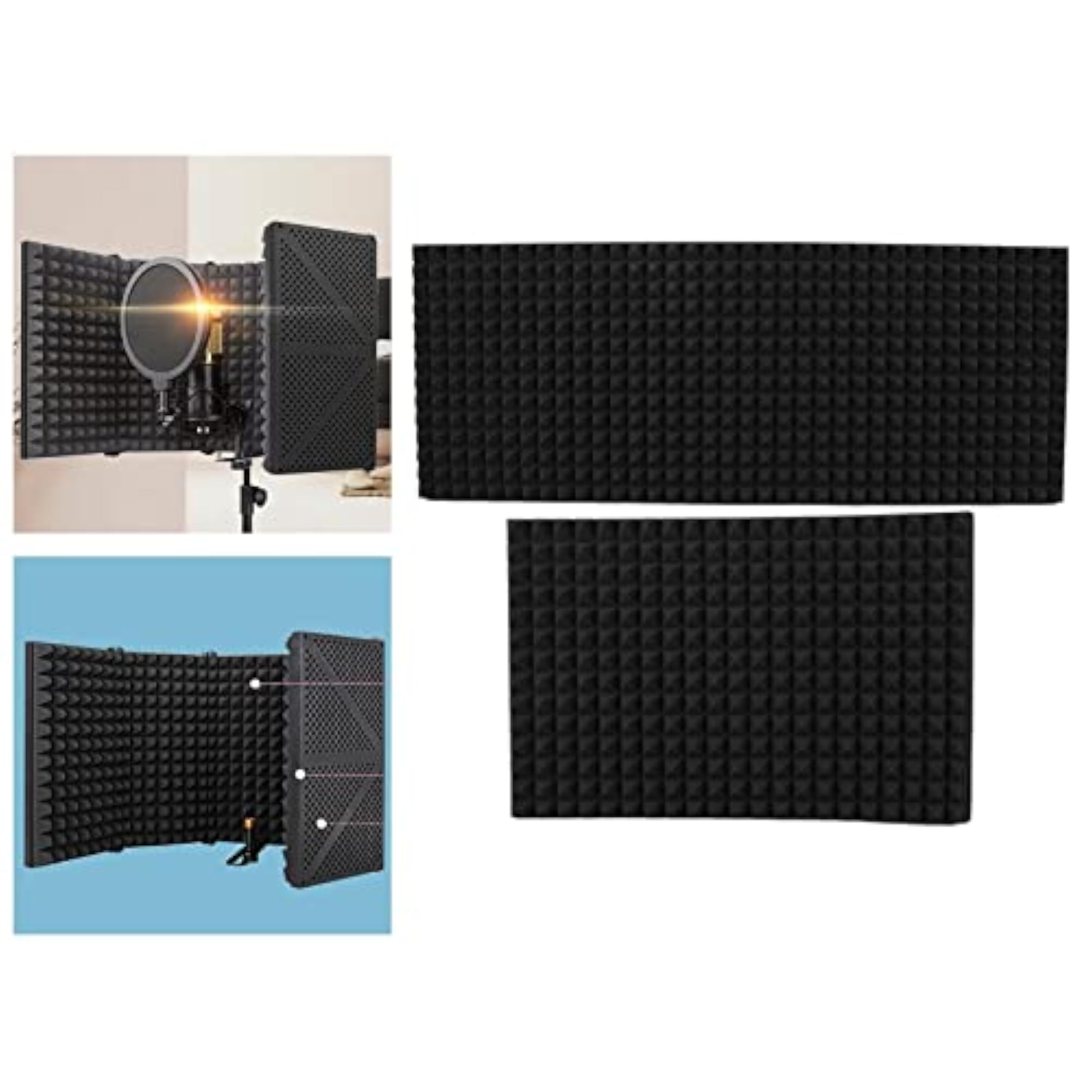 Mic Isolation Shield for Studio Recording