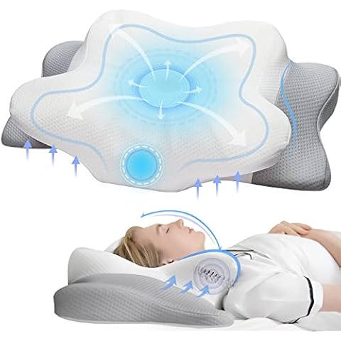 Cervical Pillow for Neck & Shoulder Pain Relief Sleeping - Ergonomic Contour Pillows - Memory Foam Pillow for Side, Back & Stomach Sleepers Cover