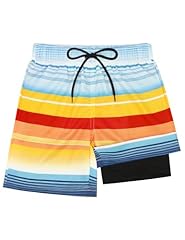 Blue Orange Red Stripes