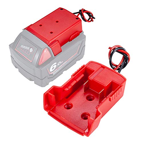2 Pack Power Wheels Adaptor for Milwaukee M18 18v Dock Power Connector 12 Gauge Robotics 2 Pack Power Wheels Adaptor for Milwaukee M18 18v Dock Power Connector 12 Gauge Robotics