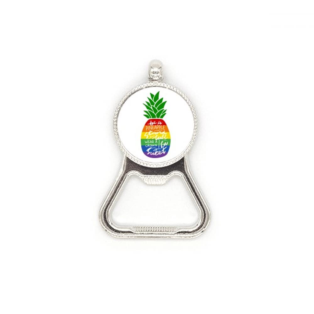 Décapsuleur arc-en-ciel LGBT en acier, le cadeau idéal avec citation inspirante