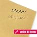 100 hojas, Papel Kraft Marrón A4, 100 g/m²