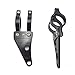 HTT Motorcycle Black 35mm Turn Signal Clamps Headlight Mount Bracket Fork Ear Chopper Cafe Racer Black for Universal CBR Kawasaki Suzuki Harley Davidson