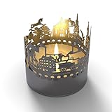 Nürnberg Schattenspiel Kerzenaufsatz – Verwandeln Sie Ihr Zuhause mit magischem Lichtspiel, Silhouette der Stadt projiziert, ideales Souvenir für Nürnberg-Fans und Städteromantiker