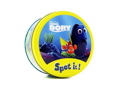 Spot It! Finding Dory - Fast-Paced Family Card Game, Featuring Characters from Finding Nemo and Dory's New Adventure! Ages 4+, 2-5 Players, 15 Minute Playtime, Made by Zygomatic