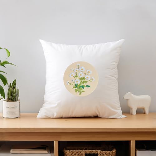 Image of KEKEMEOW 3 Sets Embroidery Kit for Beginners, Stitches with Wild Flower Patterns, DIY Cross Stitch Kits for Adults, Needlepoint Hand Embroidery Kit with Stamped Pattern、Instruction、Hoop