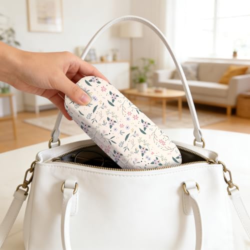Image of Glasses Case Hard Shell,Portable Protective Eyeglasses Case, Eyeglass Holder Box with Cleaning Cloth, for men women