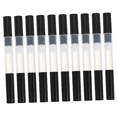 UKCOCO 10Piezas Pluma Unidades Vacíos Rellenar con Cosméticos Aplicadores de Esmalte Esenciales Utensilios