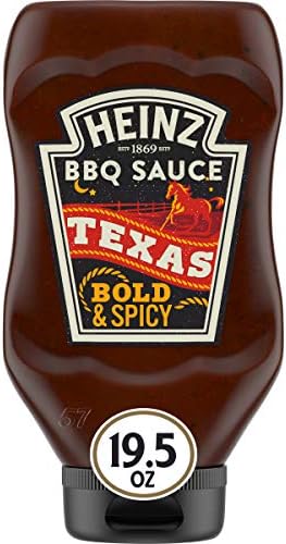Heinz Texas Style Bold & Spicy BBQ Sauce (19.5 oz Bottles, Pack of 6)