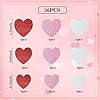 165 Pcs Valentine's Day Heart Craft Gift Set with 105 Pcs Paper Heart Doilies 24 Pcs Foam Hearts and 36 Pcs Glitter Foam Heart Stickers,Valentines Craft Supplies Kits for Wedding Parties #3