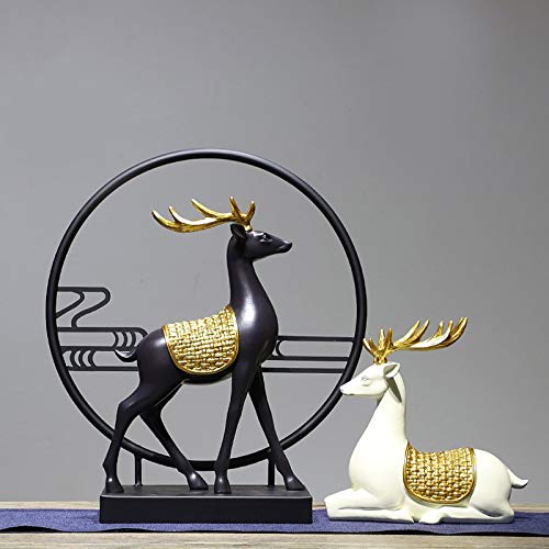 Statue de cerf en luxe chinois moderne pour entrée prestigieuse