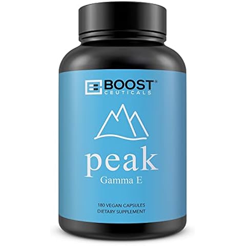BoostCeuticals Gamma E Vegan Vitamin e 400 IU Mixed Tocopherols Complex - VIT e 180 Capsules Cover