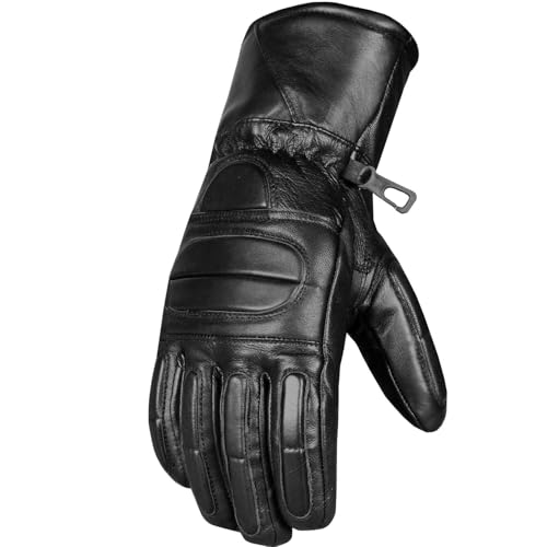 Jackets 4 Bikes Sheep Leather Winter Gloves