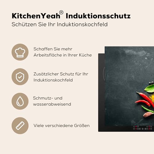 KitchenYeah© Herdabdeckplatte Einteilig Abdeckplatten Cerankochfeld - Grau – Ansicht 5