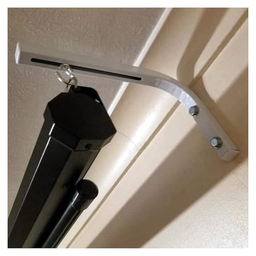 Soporte de pared para pantalla de proyección en L con brazos regulables 2