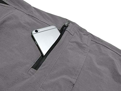 KEFITEVD Shorts de Randonnée à Séchage Rapide pour Hommes Shorts Légers d'été Pantalons Courts de Sports en Plein Air avec Poches - Image 7