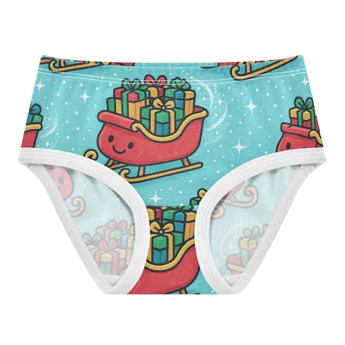 Sleigh Girls' Hipster Triangle Panties Organic Cotton Toddler Underwear for Toddler Girls in Sizes 2T,3T, 4T, 5T, 6Y and 8Y