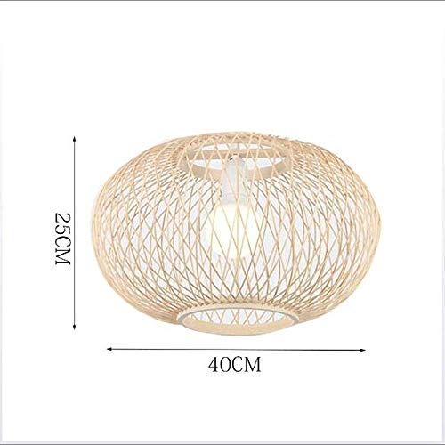 Suspension rotin pour îlot de cuisine et bar de style bohème chic E27 - 2