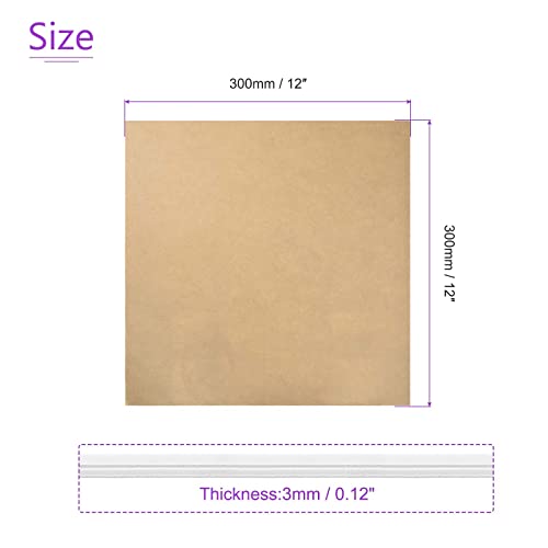 Image of DMiotech 12 inch x 12 inch 3mm Thick Plastic Acrylic Sheet PMMA Acrylic Board for Craft DIY Display Project Sign Blank White Clear