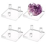 Colecciones de exhibición: ideal para muchos tipos de coleccionables como: geodas rock, coral fósil, rocas pintadas, minerales, rodajas de ágata, cinturones de lucha, hebilla de cinturón, arte de vidrio, plato de cerámica, rodajas de geoda, libros pequeños, platos o platos pequeños, obras de arte pequeñas y otros objetos pequeños.