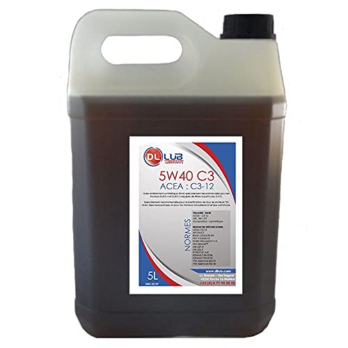 DLLUB - HUILE MOTEUR 5W40 C3 (ACEA : C3-12) - 5 litres