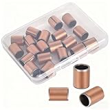20PCS Sleeve Bearings 8mm Borex10mm ODx6mm Length, Oilless Self-Lubricating Bronze Bushings, High Load Capacity Plain Bearings for Machinery, Automotive, Fitness Equipment & Industrial Use