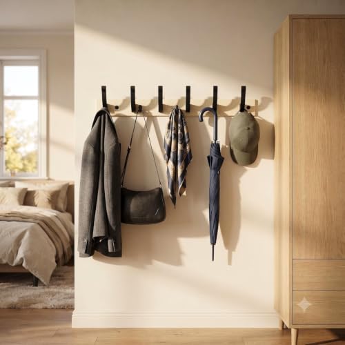 Image of JAGGER JAG334 Wall Mounted Stainless Steel Wall Hooks for Hanging Cloth /Towel Hangers /Door Hangers /Hook Rail /Bthroom Hanger (Lemon [ Rocket ], 8)