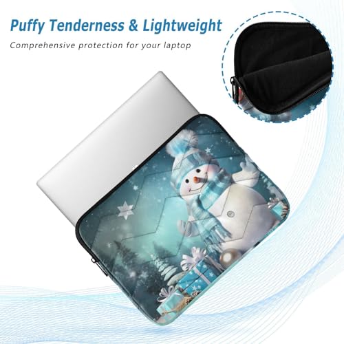 Funda para portátil 13-14 pulgadas impermeable diseño muñeco de nieve miniatura 5