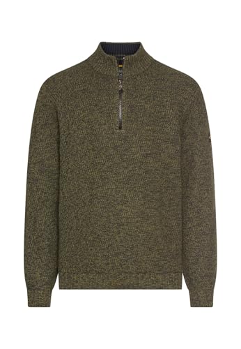 camel active Herren Strick-Troyer mit melierter Struktur Waldgrün, menswear-4XL – Ansicht 1