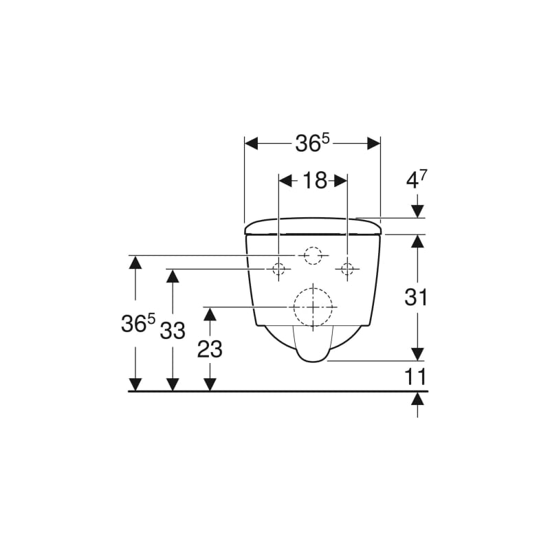 Geberit – Inodoro colgante con tapa – WC suspendido rimfree sin brida ICON SQUARE carenado con tapa de freno de caída – Geberit