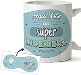taza ingeniero agronomo ❤️REGALA CARIÑO: Comparte un bonito recuerdo con el mensaje: “Aquí bebe un super ingeniero”, para empezar el trabajo con energía.