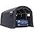 KING BIRD 10' x 20' Round Style Garage Shelter Anti-Snow Heavy Duty Storage Shelter Carport Portable Canopy Storage Shelter Shed for Boat, Patio Furniture and Lawn Mower-Dark Gray
