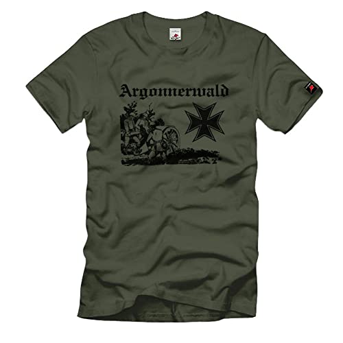 T-shirt Argonnerwald France vert 3XL, portez fièrement l'esprit de l'Argonnonnen Heer #830