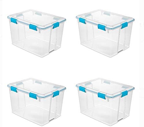 sterilite 80 quart plastic home storage gasket box container