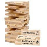 Fogbush - Juego de torre de bloques apilables para adultos para parejas, juegos de pareja para noche de cita