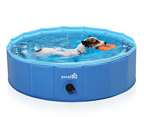 Pecute プール ペット用 ベビープール 庭 プール バスタブ 頑丈設計 安心安全な 水遊び スイミング 空気入...