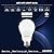 LUXRITE A19 LED Light Bulb 60 Watt Equivalent, 5000K Bright White, 800LM, Non-Dimmable, Standard LED Light Bulbs, 8W, E26 Base, Enclosed Fixture Rated, Damp Rated, ETL Listed (16 Pack)