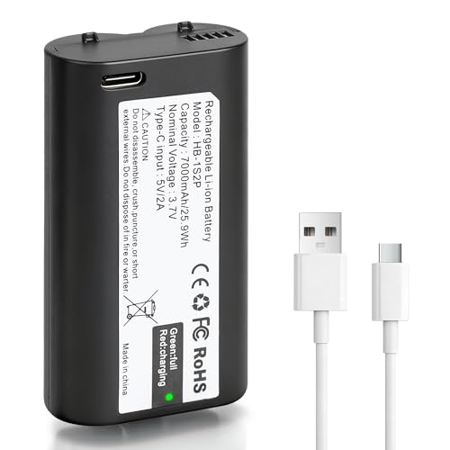 Runpower 7000mAh Rechargeable Lithium Battery for MyQ Smart Garage Video Keypad Type-C Fast Charging Extreme Temperature Tolerant Compatible with MyQ Garage Door Keypad & Doorbell Camera