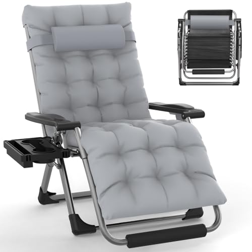 Slendor Oversized Zero Gravity Chair XL, Padded Anti Gravity Chair, 29in Zero Gravity Lounge Chair,...