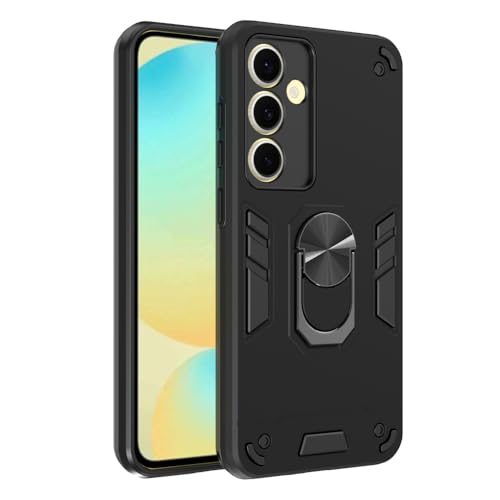 Image of NDCOM for Samsung S24 FE Back Cover | Premium S24 FE Back Case for Ultimate Protection | Sleek and Stylish S24FE Back Cover | Ring Holder Case