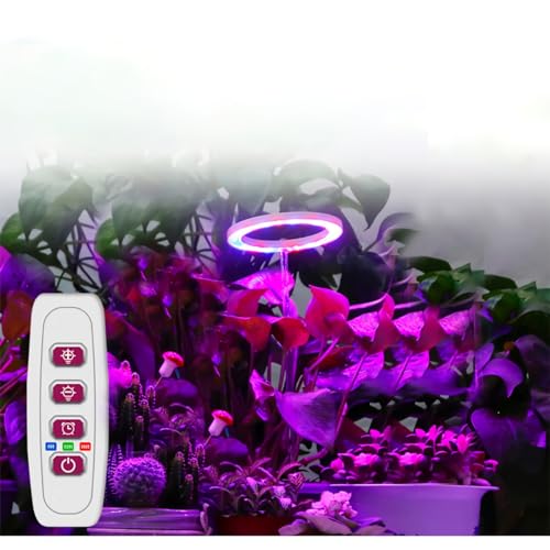 Cronos Heckermann LED-Pflanzenwachstumslampe mit 2 Köpfen mit USB, Modell: TSH-G1-2 - 2835 LED-Ballchips - mehrere Betriebsmodi - 360°-Winkel